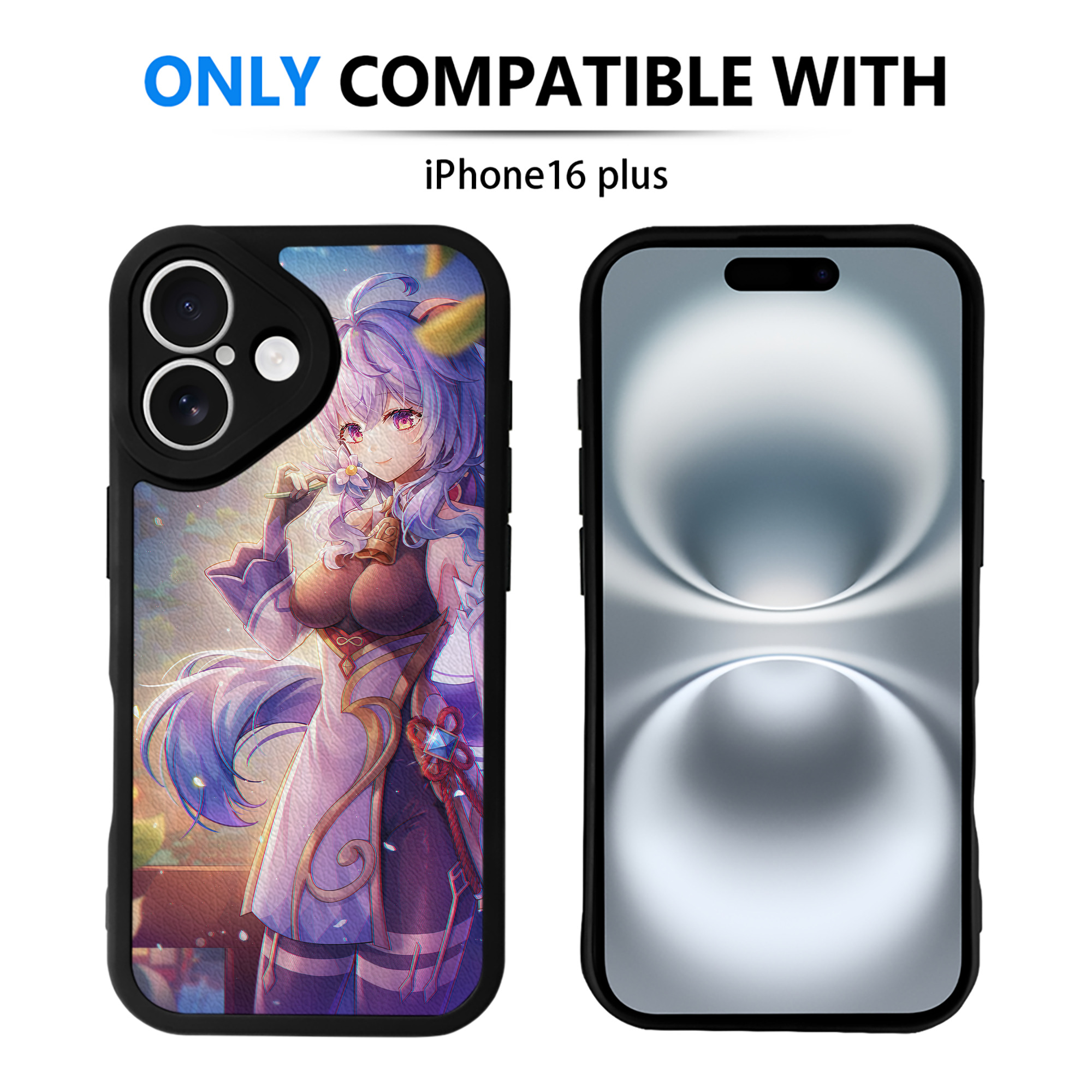 げんし神 genshin 【iPhone 16シリーズ対応】シリコンスマホケース（レザー調） 材質：シリコン